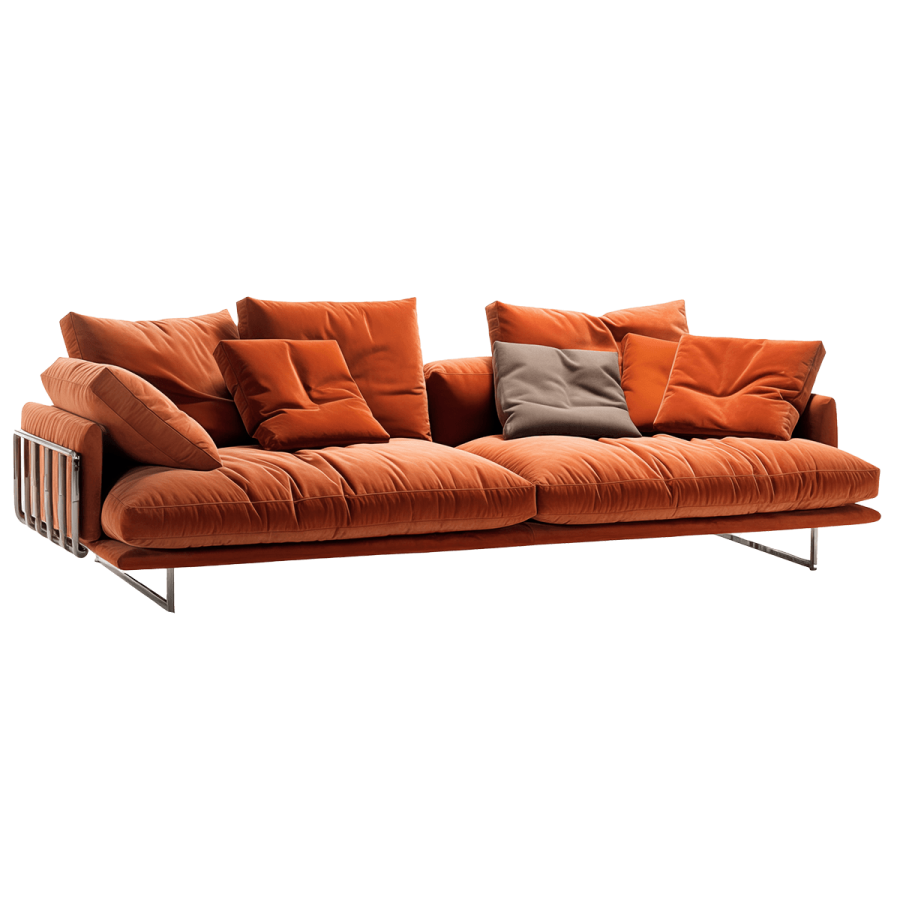 Danish Leather Lounge Chair - Imagen 4